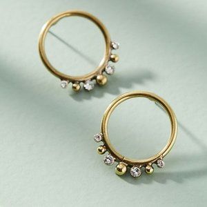 NWT ANTHROPOLOGIE Globetrotter Hooped Post Earring